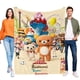 thumbnail image 1 of La Aventura del Parque Temático de Rilakkuma anti-pilling, suave, ligera, esponjosa y acogedora de lujo para hogar y cocina – Perfecta para niños y adultos,100X80cm, 1 of 6