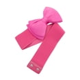 thumbnail image 3 of INSPIRE CHIC Women's Bowknot Elastic Belts, 2.4" Width Elegant Cute Stretchy Cinch Waistband for Dress Wedding 24 - 32" Fuchsia, 3 of 7