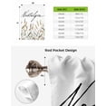 thumbnail image 6 of Pastoral Botanical Tie Up Curtains for Kitchen Bathroom Bedroom Windows 45 Inch Length, Vintage Fall Wheat Autumn Botanical Balloon Drape Curtains Shade Rod Pocket Drapery Curtain Panel, 42"x45", 6 of 7