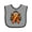 Heather and Black, variant on Inktastic Multiple Sclerosis Ms Awareness Ribbon Girls Baby Bib