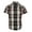 724 - Black / Red, variant on Boys Casual Plaid Checkered Short Sleeve Button Down Shirt