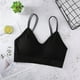 thumbnail image 3 of Brasier Tela de Mantequilla Sujetadores Deportivos con Tirantes Dobles y Almohadillas para Los Hombros para Mujer Unitalla, 3 of 3