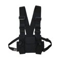 thumbnail image 1 of Bolso de hombro negro, bolso de pecho, ropa informal estilo Hip Hop, bolso funcional para hombre, chaleco de bolsillo ajustable JM MX-0136789FYD, 1 of 4