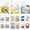 Q Version Series, variant on Watercolor Painting Paper Set for Adults Beginners Creative All in One Pocket Watercolor Painting Book DIY Paint with Water Coloring Papers Line Sketch Watercolor Coloring Kit(3 Packs)