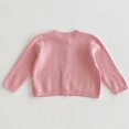 thumbnail image 7 of Kiijoy Toddler Girls Knit Cardigan Solid Color Long Sleeve Button Sweater, Sizes 3-4, 7 of 7