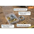 thumbnail image 3 of Project Partners Picture Hanging Kit with Wire, Hooks & Screw Eyes – 3 Pack, 3 of 3
