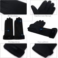 thumbnail image 3 of Guantes de invierno para mujer con pantalla táctil y forro polar térmico, lana cálida y gruesa, 3 of 5
