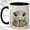 Black, variant on Jeweled Turtle Coffee Mug, Fantasy Animal Mug, Ceramic 11 oz