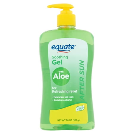 (3 pack) Equate After Sun Soothing Gel with Aloe, 20
