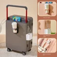 thumbnail image 4 of Nueva maleta de equipaje con asa ancha con portavasos USB, bolsa de viaje de 20 y 28 pulgadas, cabina Unisex, equipaje de gran tamaño, carrito rodante, 4 of 4
