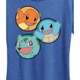 thumbnail image 3 of Pokémon - Squirtle Bulbasaur Charmander Group - Women's Short Sleeve Graphic T-Shirt, 3 of 5