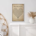 thumbnail image 4 of IDEA4WALL Framed Canvas Print Because You Loved Me Vintage Parchment Style Inspirational Illustrations Wall Art Romantic Relax/Calm for Living Room, Bedroom, Office - 16"x24" WHITE, 4 of 5