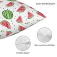 thumbnail image 3 of Pofeuu Hand Drawn Watermelon Print Double-sided plush pillowcase Square Throw Pillow Covers Pillows Cover for Living Room Bedroom Sofa Couch Cushion Cover（No pillow core）-16"x16", 3 of 7