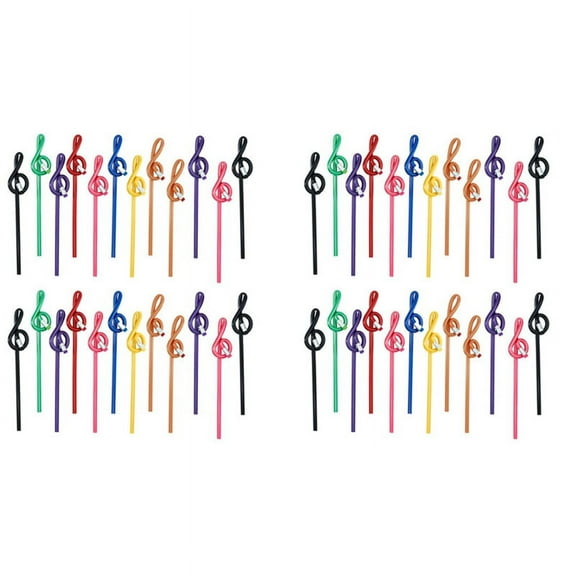 48Pcs Students Note Pencils Musical Note Pencils with Eraser Colorful Music Pencils Wooden Treble Clef Bent Pencil