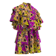 thumbnail image 4 of BintaRealWax African Multilayer Dresses for Women Knee Length V Neck Traditional Dashiki Print Clothing for Lady Party Causal Dress WY10907, 4 of 5