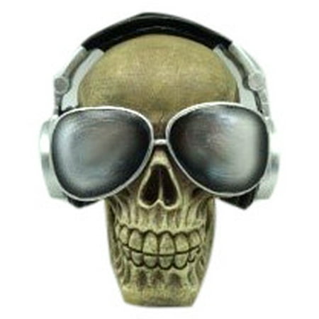 Skull Wearing Sunglasses Aquarium Ornament