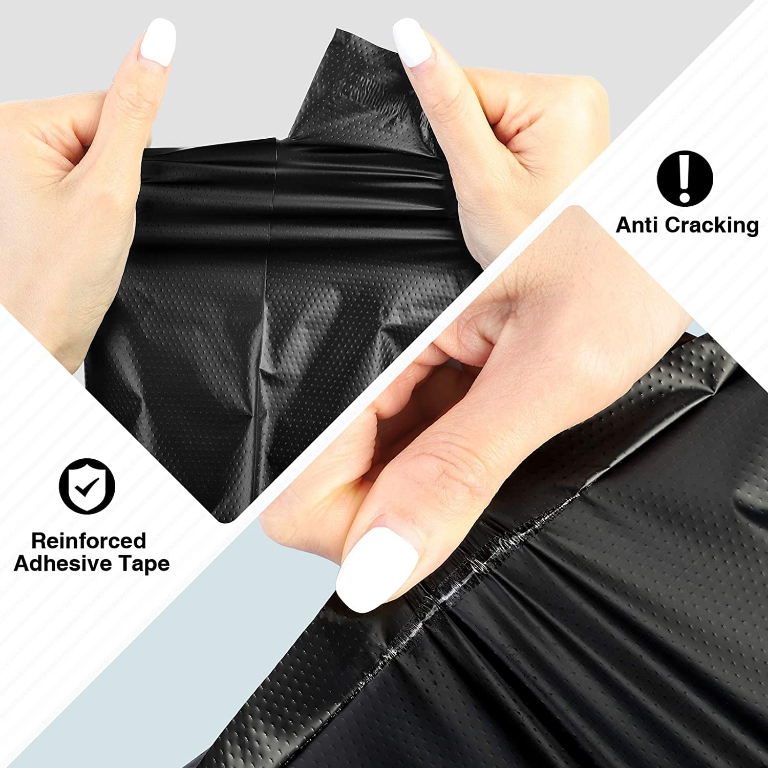 100 Pack 12x15.5 Inch Poly Mailers - Self-Sealing Shipping Envelopes, 2.5 Mil Thick