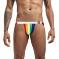 thumbnail image 6 of TIHLMK Men's Underwear Under $10 Slassic Sports Fitness Rainbow Color Double Thong, 6 of 6