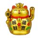 thumbnail image 2 of Lucky Cat Ornament Office Solar-Powered Vivid Automatic Waving Car-Mounted, 2 of 11