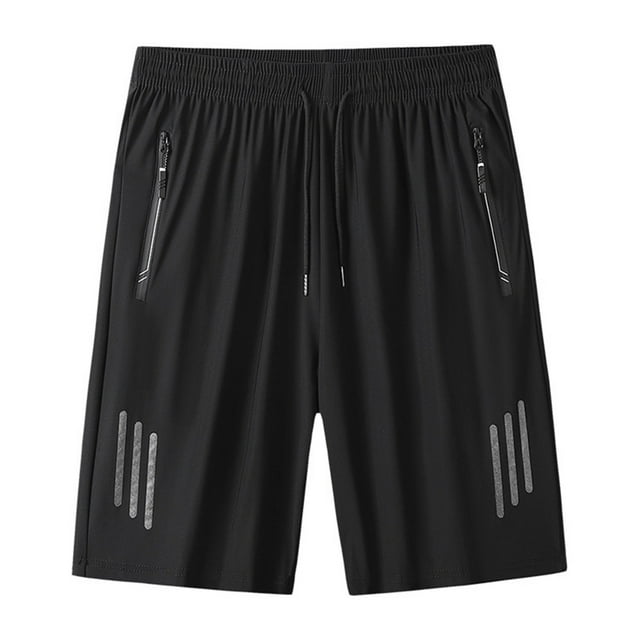 Dagugfen Plus Size Mens Shorts Elastic Waist Drawstring Stretch Loose Lightweight Beach Home Casual Shorts