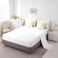 thumbnail image 5 of Feelyou Fashion Branches Lines Bedding Comforter Set 7pcs, Yellow Jungle Plant Botanical Queen Bedding Sets, Teens Kids Boys Girls Reversible Queen Sheet Sets, Breathable Home Decor, 5 of 8