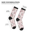 thumbnail image 3 of Sigee Rose Flowers for Contrast Design Crew Soft Moisture-Wicking Socks Crew Casual Athletic Stretchy Loose Socks, 3 of 7