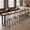 47"L*16"W*41.3"H, variant on Narrow Counter Height Bar Table, Solid Wood Farmhouse Pub Table with Sturdy Metal Legs, 2" Thick Tabletop, 16" Deep High Top Breakfast Bar Table for Small Spaces, Behind Sofa Console Table, Kitchen