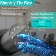 thumbnail image 3 of FITNATE Touch Screen Lock,Metal Digital Door Knob Lock with Spare Keys for Keyless Entry, Electronic Door Lock , Easy to Operate and Install,15 User Passcode for Bedroom, Home and Office Black, 3 of 9