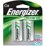 12 - Energizer Rechargeable C Nimh Batteries 2 Pack