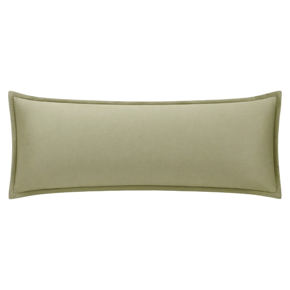 Unique Bargains 1 Pack Soft Cooling Cotton Pillow Covers Wrinkle Resistant Bean green