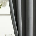 thumbnail image 4 of Grianlook Blackout Window Curtain UV Protection Curtains Thermal Insulated Drapes Solid Room Dark Gray 52 x 96 inch, 4 of 5