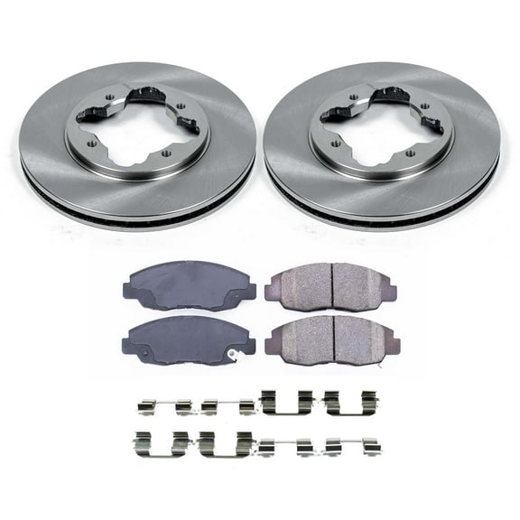 Ultimate Brakes Front Ceramic Brake Pad and Rotor Kit with Hardware WM80432