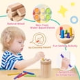 thumbnail image 3 of Juguete de clasificación de colores Montessori de madera para niños de 3 años, 3 of 7