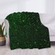 thumbnail image 3 of Fotbe Green Sparkling Manta de Franela con Estampado, Manta Ultrasuave para Cama, Sofá, Auto, Hipoalergénica y Antibolitas-60"x50", 3 of 6
