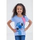 thumbnail image 4 of Camiseta Disney Lilo & Stitch Big Girls gris/azul de 10 a 12 años, 4 of 7