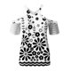 thumbnail image 4 of ICHUANYI Clearance Women Fashion Summer Sexy Printed Regular Starpless Mesh Short Sleeves V Neck Top(Black, XL) ICHUANYI WER2023081004841, 4 of 5