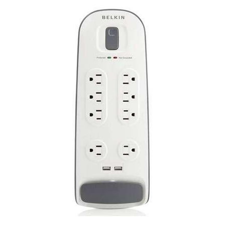 Belkin Bv108050fc06 Advanced Surge Protector 8 Outlets 3000 Belkin Bv108050fc06 Advanced Surge Protector 8 Outlets 3000 Joules 2x Usb Charging Ports