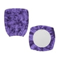 thumbnail image 5 of SCRAWLGOD Violet Tie-Dye Dustproof Chair Covers for Office Desk Chairs Breathable Boss Chair Covers Washable Stain Resistant Gaming Chair Slipcovers, Set of 2, 5 of 7