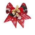 thumbnail image 2 of Christmas Clearance 2024 Christmas Tree Ornaments Christmas Bow with Bells Christmas Tree Bow Print Bow Ties Xmas Decorative Bows for Home Ornament Decoration Christmas Christmas Hot Sales!, 2 of 9