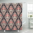 thumbnail image 1 of ABPHQTO Ikat Luxury Damask Seamles Motif Vector Pattern Floral Medallion Cortina de ducha 150x180 cm, 1 of 1