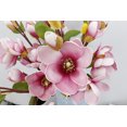 thumbnail image 2 of Flores de magnolia artificiales de tacto real de 45 cm para arreglos florales, envoltura de regalos, ramos de flores, decoración del hogar/oficina, paquete de 2, rosa roja oso de fresa Electrónica, 2 of 6