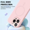 thumbnail image 3 of Funda magnética de silicona Newseego para iPhone 15 Pro Max, rosa, 3 of 7