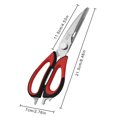 thumbnail image 2 of Shears Kitchen Meat Scissors with Non-Slip Handles Meat Shears & Cover Anti-Rust Food Cooking Shears for Chicken Fish, 2 of 7