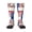 1 Black, variant on Knee High Socks for Women Virginia Texas Flag Long Tube Sock Uniform Socks
