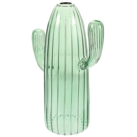 Cactus Shaped Hydroponic Glass Plant Vase for Home Decor, Table Centerpiece, Wedding, Office, Indoor Plants