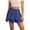 Navy, variant on Tqcoqu Women's Ruffle Skirts with Shorts Tiered Layers Cute Elastic Waist Coquette Skort Drawstring Side Bow Tie,Gray,Women's S-L