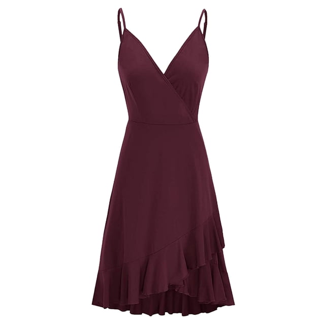 Drppepioner Robe Décontractée pour Femmes à Col en V d'Été, Dos Nu, Imprimée, Robe Maxi pour la Plage