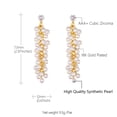 thumbnail image 3 of [Clearance] Long String of Artificial Pearl Drop Earrings Jewlry for Women Gift on Clearance, 3 of 7