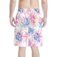 thumbnail image 2 of Binienty Men's Board Shorts Beach Swim Trunks With Tie Dye Design - Breathable Quick Dry Wear for Summer Surfing and Vacation, 2 of 9