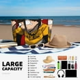 thumbnail image 4 of Lsque Sml Jeffy Beach Travel Bag - Water-Resistant, Large Capacity Lightweight Tote with 7 Pockets for Women and Men - Perfect for Beach, Pool, Gym, and Travel, 4 of 6